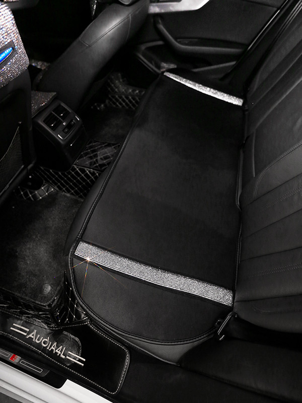 Bling Diamond automobilio sėdynės pagalvėlė, odinė automobilių sėdynių užvalkalų apsauga, keturių sezonų pliušiniai automobilių priedai mergaitėms, moterims