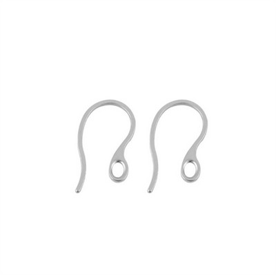 20 vnt. 304 nerūdijančio plieno auskarų kabliukai 22x12x1 mm su kilpine skylute auskarų vielos išvados, skirtos „pasidaryk pats“ kabančių auskarų papuošalų gamybai