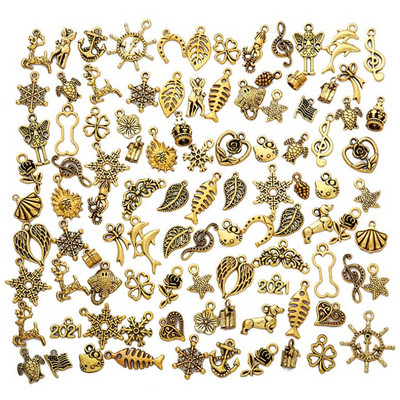 30 vnt. / lot. Vintažinio mišraus metalo gyvūnai paukščiai pakabukai karoliukai rankų darbo „pasidaryk pats“ apyrankės pakabukas karoliai, segtukai papuošalai.