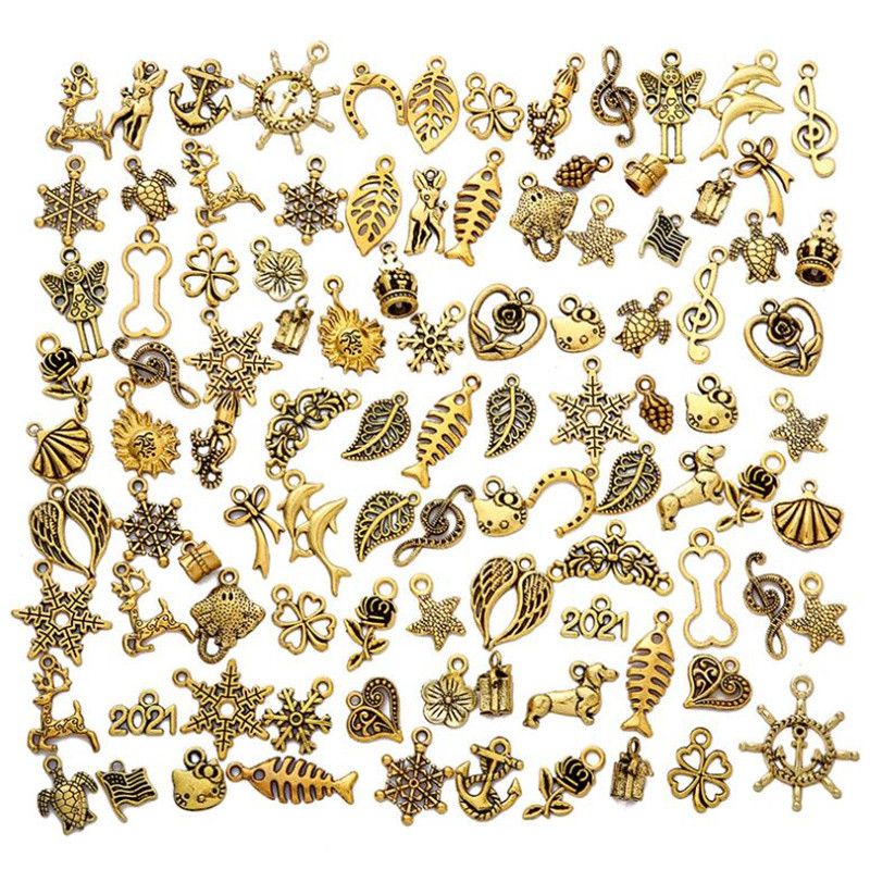 30 vnt. / lot. Vintažinio mišraus metalo gyvūnai paukščiai pakabukai karoliukai rankų darbo „pasidaryk pats“ apyrankės pakabukas karoliai, segtukai papuošalai.