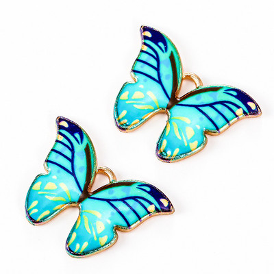 10vnt 21x15/16x13mm Emalio gyvūniniai drugeliai, papuošalai, pakabukai, karoliai Mieli auskarai, pasidaryk pats, rankų darbo aksesuarai