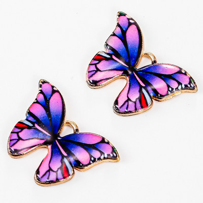 10vnt 21x15/16x13mm Emalio gyvūniniai drugeliai, papuošalai, pakabukai, karoliai Mieli auskarai, pasidaryk pats, rankų darbo aksesuarai