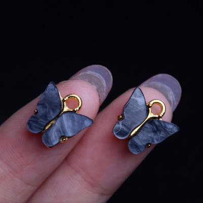 10vnt 21x15/16x13mm Emalio gyvūniniai drugeliai, papuošalai, pakabukai, karoliai Mieli auskarai, pasidaryk pats, rankų darbo aksesuarai