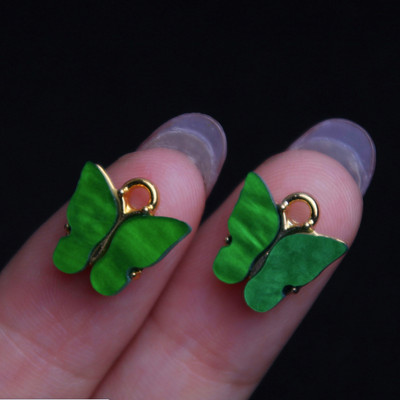 10vnt 21x15/16x13mm Emalio gyvūniniai drugeliai, papuošalai, pakabukai, karoliai Mieli auskarai, pasidaryk pats, rankų darbo aksesuarai