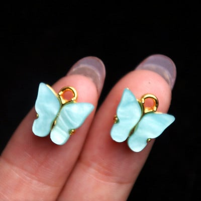 10vnt 21x15/16x13mm Emalio gyvūniniai drugeliai, papuošalai, pakabukai, karoliai Mieli auskarai, pasidaryk pats, rankų darbo aksesuarai