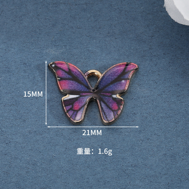 10vnt 21x15/16x13mm Emalio gyvūniniai drugeliai, papuošalai, pakabukai, karoliai Mieli auskarai, pasidaryk pats, rankų darbo aksesuarai