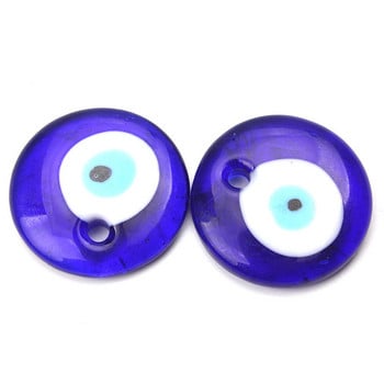 YEYULIN 5PCS 30/40/50 mm овални мъниста Evil Eye Resin Spacer Beads за изработка на бижута Направи си сам гривна, колие, обеци, мъниста