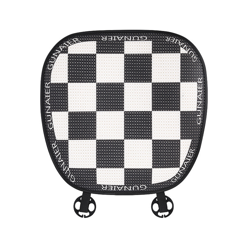 Ljetni auto Ice Silk Set jastuka za sjedalo Modni rešetkasti prednji red stražnjice Auto sjedala Zaštitnik Tepisi za stražnja sjedala za žene djevojke