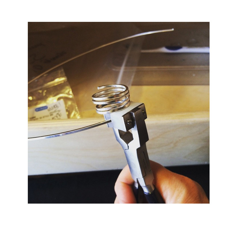 Žiedo rinkinio lenkimo replės lenktos nerūdijančio plieno medžiagos, papuošalų gaminimo mašina