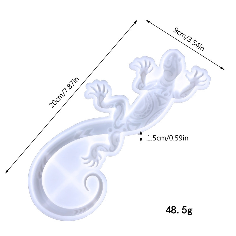 3D Gecko sienų dekoravimo krištolinės epoksidinės dervos formos, gyvūnų sienos pakabinamas ornamentas, silikoninė forma „pasidaryk pats“ amatų liejimo įrankis