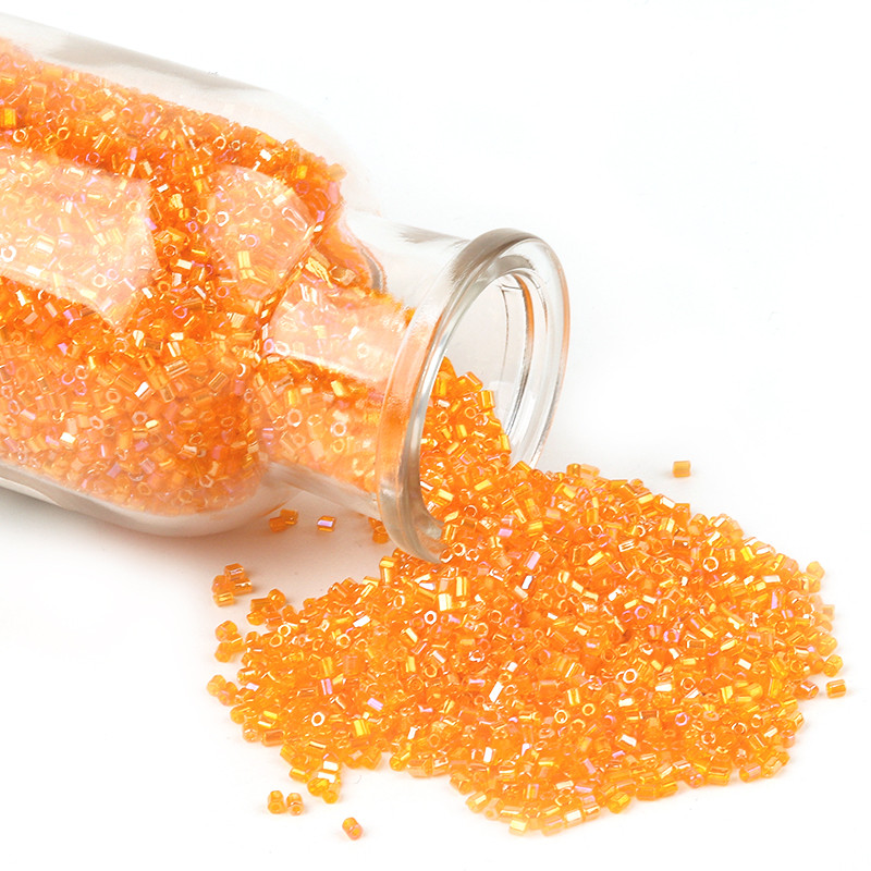 1000 vnt. / partijoje Delica Miyuki karoliukai 2 mm čekiško stiklo vamzdiniai sėklų karoliukai skaidraus spalvos „pasidaryk pats“ apyrankės, karoliai, papuošalų kūrimo priedai