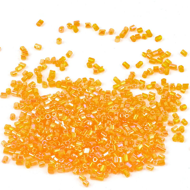 1000 vnt. / partijoje Delica Miyuki karoliukai 2 mm čekiško stiklo vamzdiniai sėklų karoliukai skaidraus spalvos „pasidaryk pats“ apyrankės, karoliai, papuošalų kūrimo priedai