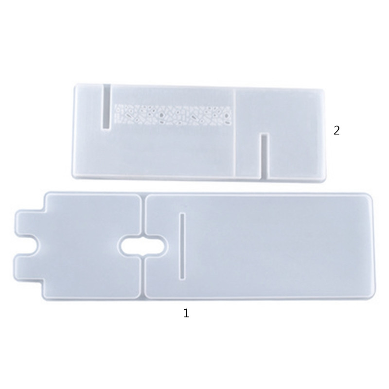 Kristalinės epoksidinės dervos formos mobiliojo telefono laikiklis „pasidaryk pats“ amatų liejimo įrankio planšetės laikiklis mobiliojo telefono stovas, silikoninė forma