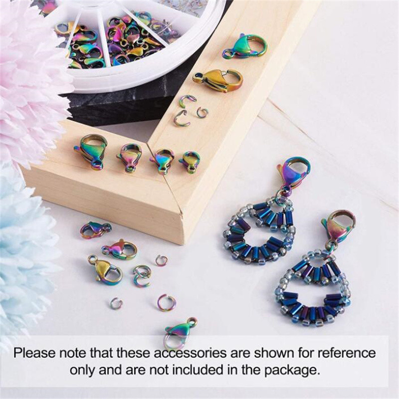 10 komada 11/15/18 mm Rainbow nehrđajućeg čelika Lobster kopče Kuke Konektor za DIY ogrlicu Nakit Nalaz Materijali