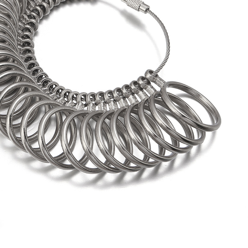 1 set US/EU/JP/KR/UK Mjerni alat za mjerenje veličine prsta Štap za mjerenje veličine aluminijskog metalnog prstena Trn za nakit američke veličine