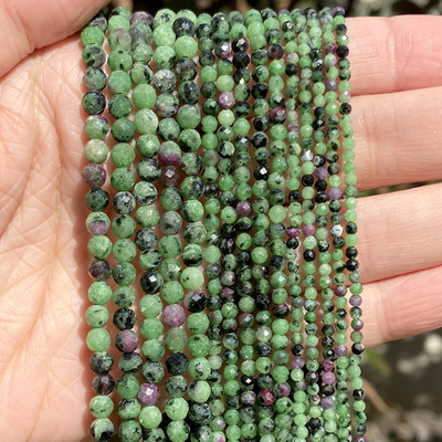 Piatră naturală Cristale fațetate Ametist Cuarț roz Jade Piatră prețioasă Mărgele distanțiere rotunde pentru realizarea de bijuterii Brățară DIY 2 3 4mm