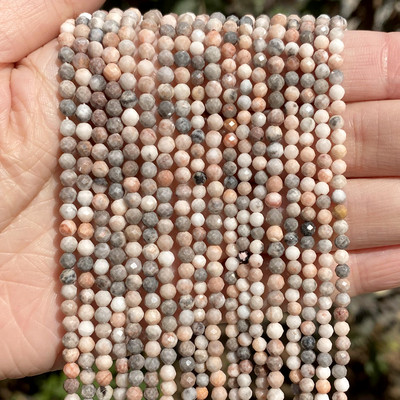 Piatră naturală Cristale fațetate Ametist Cuarț roz Jade Piatră prețioasă Mărgele distanțiere rotunde pentru realizarea de bijuterii Brățară DIY 2 3 4mm