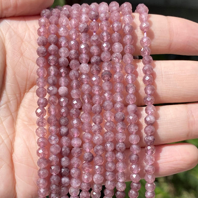 Piatră naturală Cristale fațetate Ametist Cuarț roz Jade Piatră prețioasă Mărgele distanțiere rotunde pentru realizarea de bijuterii Brățară DIY 2 3 4mm
