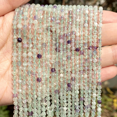 Piatră naturală Cristale fațetate Ametist Cuarț roz Jade Piatră prețioasă Mărgele distanțiere rotunde pentru realizarea de bijuterii Brățară DIY 2 3 4mm