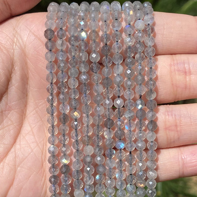 Piatră naturală Cristale fațetate Ametist Cuarț roz Jade Piatră prețioasă Mărgele distanțiere rotunde pentru realizarea de bijuterii Brățară DIY 2 3 4mm