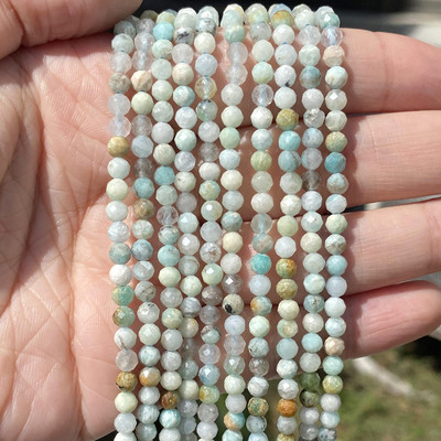 Piatră naturală Cristale fațetate Ametist Cuarț roz Jade Piatră prețioasă Mărgele distanțiere rotunde pentru realizarea de bijuterii Brățară DIY 2 3 4mm