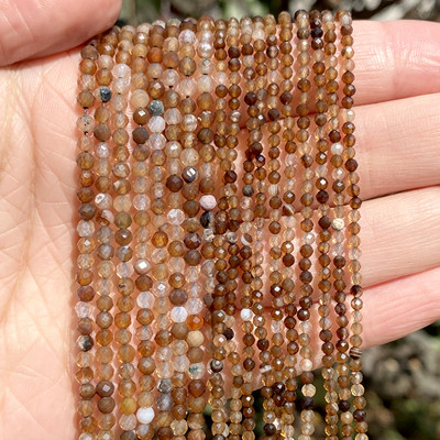 Piatră naturală Cristale fațetate Ametist Cuarț roz Jade Piatră prețioasă Mărgele distanțiere rotunde pentru realizarea de bijuterii Brățară DIY 2 3 4mm