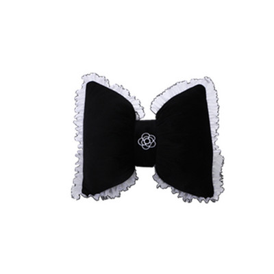 Prabangios „Bowknot“ automobilio kaklo pagalvės trumpos pliušinės mergaičių interjero dekoravimo priedai, neslystantys automobilio sėdynės pagalvėlės užvalkalo kilimėlis moterims