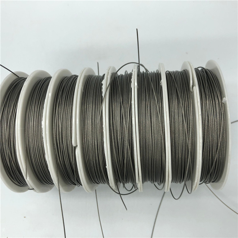 1 ritinys 0,3/0,45/0,5/0,6/0,7 mm nerūdijančio plieno vielos amatų karoliukai Virvės karoliukų viela, skirta apyrankėms, karoliai, papuošalai, „pasidaryk pats“ priedai