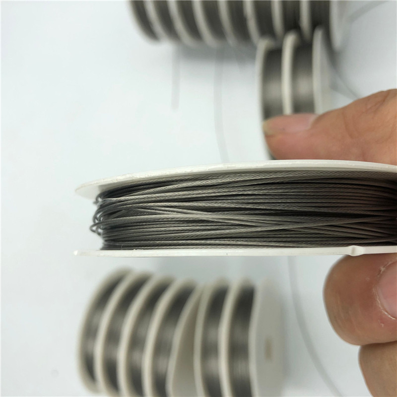 1 ritinys 0,3/0,45/0,5/0,6/0,7 mm nerūdijančio plieno vielos amatų karoliukai Virvės karoliukų viela, skirta apyrankėms, karoliai, papuošalai, „pasidaryk pats“ priedai