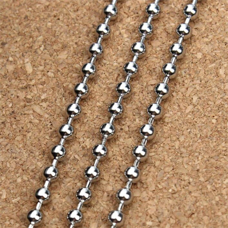 10 m 1,5/2,0/3,0 mm karoliukų rutuliukai nerūdijančio plieno masinės grandinėlės rankdarbiams karoliai iš vielos Papuošalų gaminimo reikmenys Priedai Vyriški 