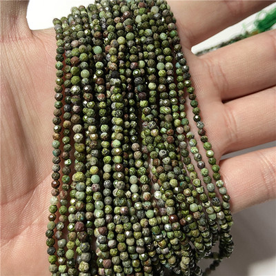 Mărgele mici, piatră naturală, mărgele prețioase, mărgele cu secțiune rotundă fațetată, pentru realizarea de bijuterii, colier, brățară, 38 cm, dimensiune 2 3 4 mm 38 cm