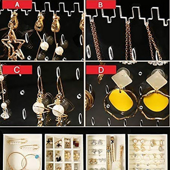 Clear Plastic Jewelry Bead Storage Box Ακρυλικό Multi Layer Box Storage Box Organizer για κοριτσίστικα σκουλαρίκια Δαχτυλίδι προθήκη