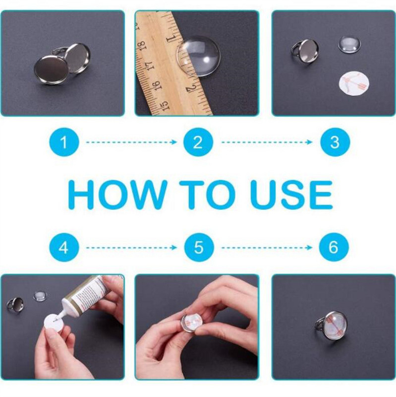 20 vnt Reguliuojamų žiedų ruošiniai, pagrindo rėmelio dėklo piršto žiedo nustatymai, skirti „pasidaryk pats“ kabošonai Žiedai Papuošalai Išvadų kūrimo Priedai