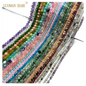 Piatră naturală Lapis Lazuli Apatit Turmalină Granat Jade Mărgele distanțiere fațetate pentru realizarea de bijuterii Colier brățară DIY 2/3/4MM