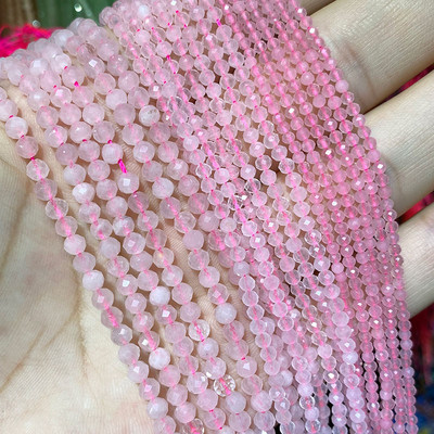 Piatră naturală Lapis Lazuli Apatit Turmalină Granat Jade Mărgele distanțiere fațetate pentru realizarea de bijuterii Colier brățară DIY 2/3/4MM