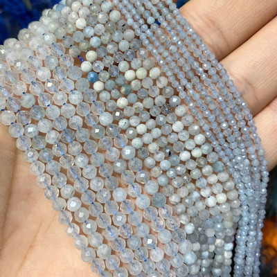 Piatră naturală Lapis Lazuli Apatit Turmalină Granat Jade Mărgele distanțiere fațetate pentru realizarea de bijuterii Colier brățară DIY 2/3/4MM