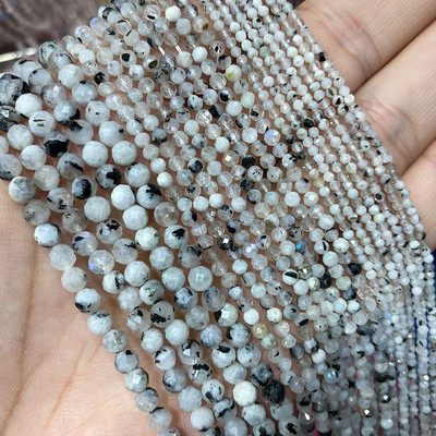 Piatră naturală Lapis Lazuli Apatit Turmalină Granat Jade Mărgele distanțiere fațetate pentru realizarea de bijuterii Colier brățară DIY 2/3/4MM