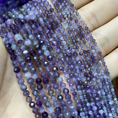 Piatră naturală Lapis Lazuli Apatit Turmalină Granat Jade Mărgele distanțiere fațetate pentru realizarea de bijuterii Colier brățară DIY 2/3/4MM