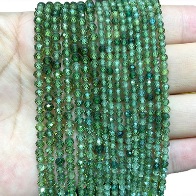 Piatră naturală Lapis Lazuli Apatit Turmalină Granat Jade Mărgele distanțiere fațetate pentru realizarea de bijuterii Colier brățară DIY 2/3/4MM