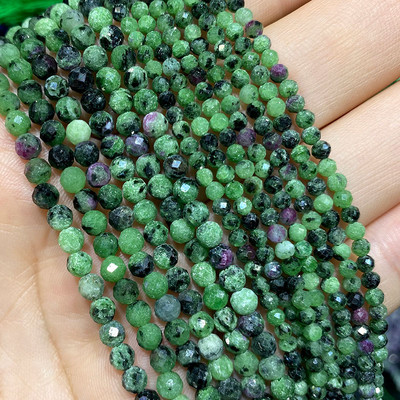 Piatră naturală Lapis Lazuli Apatit Turmalină Granat Jade Mărgele distanțiere fațetate pentru realizarea de bijuterii Colier brățară DIY 2/3/4MM