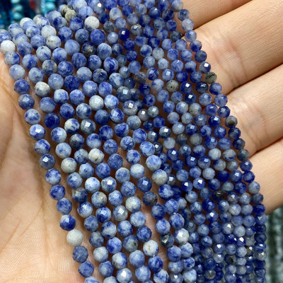 Piatră naturală Lapis Lazuli Apatit Turmalină Granat Jade Mărgele distanțiere fațetate pentru realizarea de bijuterii Colier brățară DIY 2/3/4MM