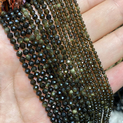 Piatră naturală Lapis Lazuli Apatit Turmalină Granat Jade Mărgele distanțiere fațetate pentru realizarea de bijuterii Colier brățară DIY 2/3/4MM