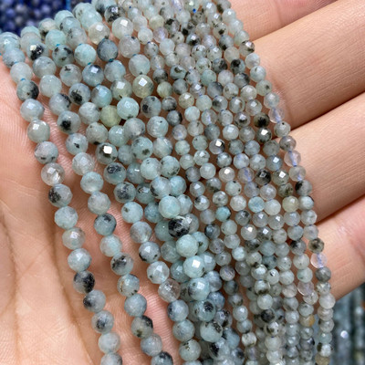 Piatră naturală Lapis Lazuli Apatit Turmalină Granat Jade Mărgele distanțiere fațetate pentru realizarea de bijuterii Colier brățară DIY 2/3/4MM