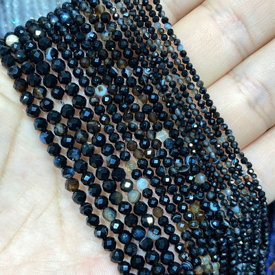 Piatră naturală Lapis Lazuli Apatit Turmalină Granat Jade Mărgele distanțiere fațetate pentru realizarea de bijuterii Colier brățară DIY 2/3/4MM