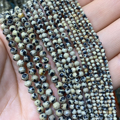 Piatră naturală Lapis Lazuli Apatit Turmalină Granat Jade Mărgele distanțiere fațetate pentru realizarea de bijuterii Colier brățară DIY 2/3/4MM
