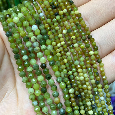 Piatră naturală Lapis Lazuli Apatit Turmalină Granat Jade Mărgele distanțiere fațetate pentru realizarea de bijuterii Colier brățară DIY 2/3/4MM