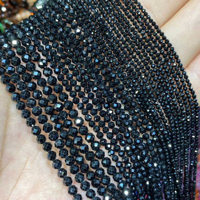 Piatră naturală Lapis Lazuli Apatit Turmalină Granat Jade Mărgele distanțiere fațetate pentru realizarea de bijuterii Colier brățară DIY 2/3/4MM