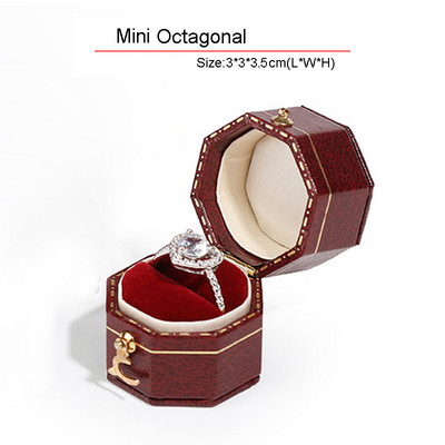 Európai stílusú ékszertartó dekorációs doboz mini gyűrűs doboz retro egyszerű fülbevaló gyűrűs doboz