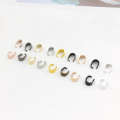 100 vnt. 6x5/9x6/11x6 mm metaliniai pakabukų segtukai, užsegimo segtukai.