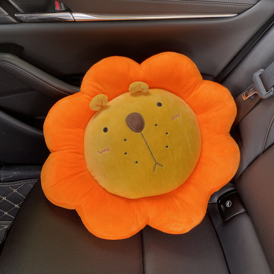 Mielas automobilio atramas, juosmens atrama, sėdynės pakėlimas, animacinis juosmens pagalvėlės užvalkalas Four Seasons vairuotojo automatinis kilimėlis pagalvės gėlė